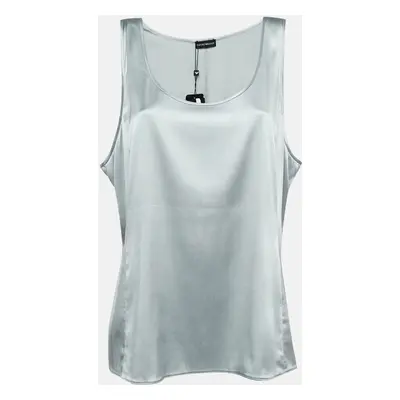 Emporio Armani Grey Satin Tank Top