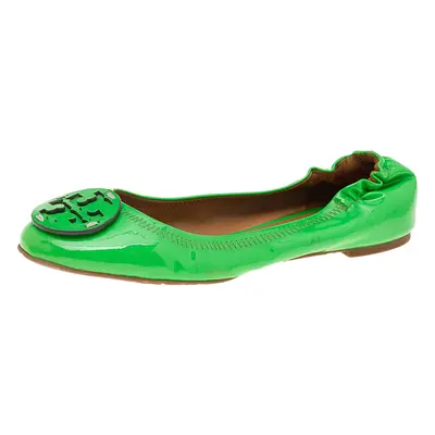 Tory Burch Green Patent Leather Ballet Flats Size