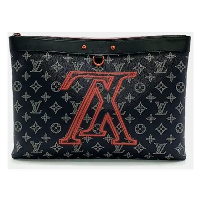 Louis Vuitton Blue Monogram Canvas Upside Down Clutch Bag