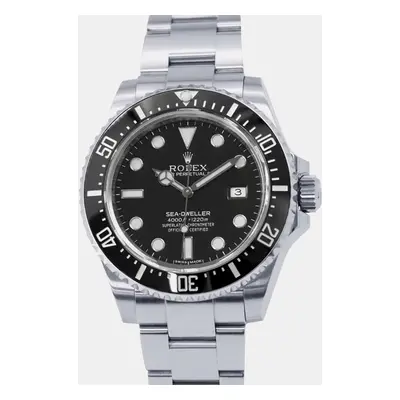 Rolex Black Stainless Steel Sea-Dweller Automatic Men's Wristwatch mm