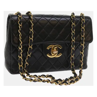 Chanel Black Leather Classic Flap Bag