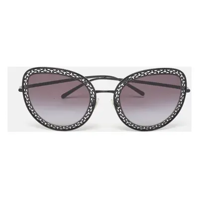 Dolce & Gabbana Black Gradient DG2226 Metal Frame Butterfly Sunglasses