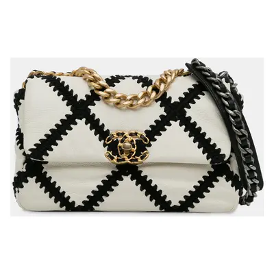 Chanel Medium Crochet Calfskin Flap Bag