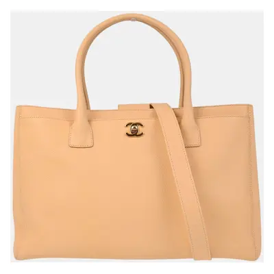 Chanel Beige Calfskin Executive Handbag