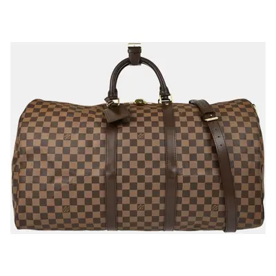 Louis Vuitton Damier Keepall Bandouliere Duffle Bag