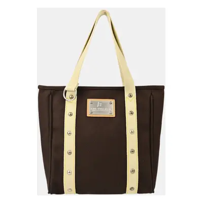 Louis Vuitton Brown Antigua Cabas MM Tote Bag