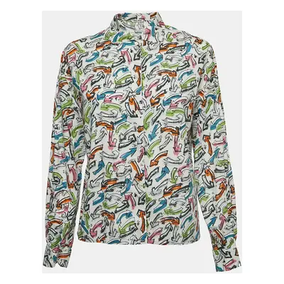 Miu Miu Multicolor Arrow Print Cotton Full Sleeve Shirt