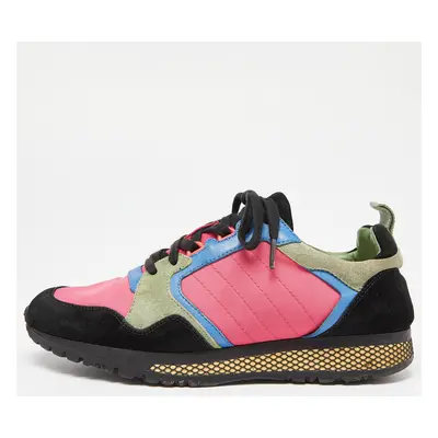 Gucci Multicolor Suede and Nylon Icaro Sneakers Size 40.5