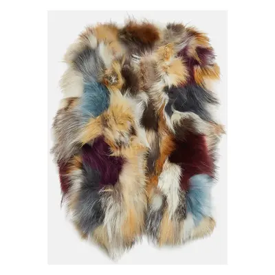 Zadig & Voltaire Deluxe Multicolor Dyed Fox Fur Fee Vest