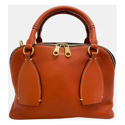 Chloe Orange Dahlia Handbag