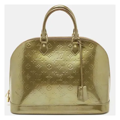 Louis Vuitton Vert Olive Monogram Vernis Leather Alma GM Bag