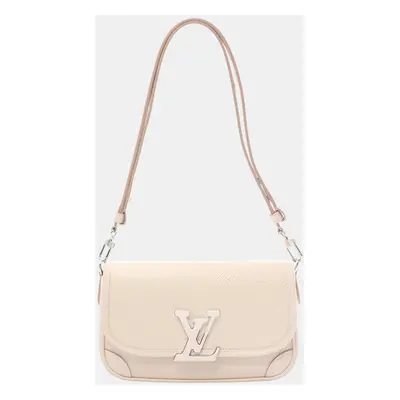 Louis Vuitton Leather Ivory Bussi NM Epi Quartz Shoulder Bag