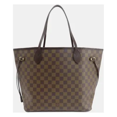 Louis Vuitton Brown Damier Ebene Canvas Neverfull MM Tote Bag