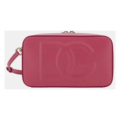 Dolce & Gabbana Pink Leather Dg Logo Shoulder Bag