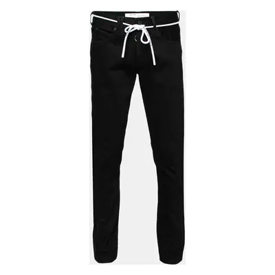 Off-White Black Denim Arrow Printed Jeans