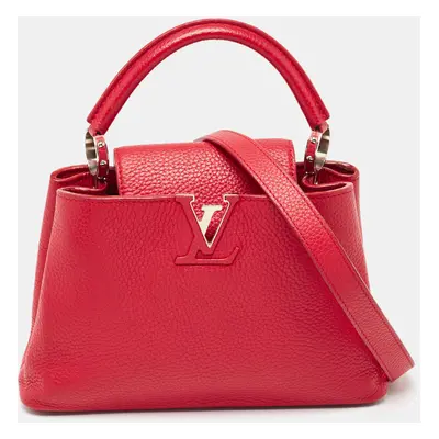 Louis Vuitton Red Taurillon Leather Capucines BB Bag