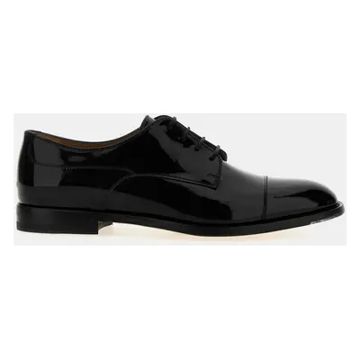 Gucci Black Patent Leather Lace-up Derby Shoes EU