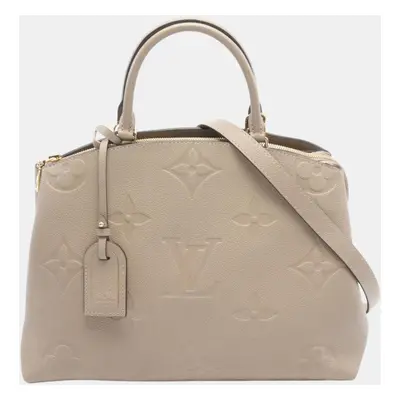 Louis Vuitton Beige Leather Monogram Empreinte Grand Palais MM Handbag