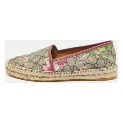 Gucci Multicolor Canvas Espadrille Flats Size