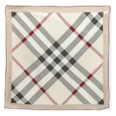 Burberry Multicolor Nova Check Print Silk Square Scarf