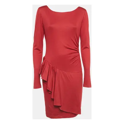 Emilio Pucci Red Jersey Drape Style Short Dress