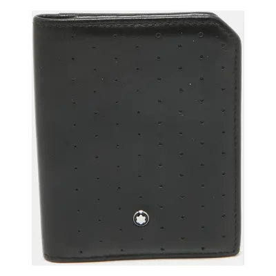 Montblanc Black Perforated Leather Urban Racing Spirit Card Holder