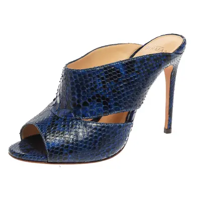 Alexandre Birman Blue Latoya Mules Size