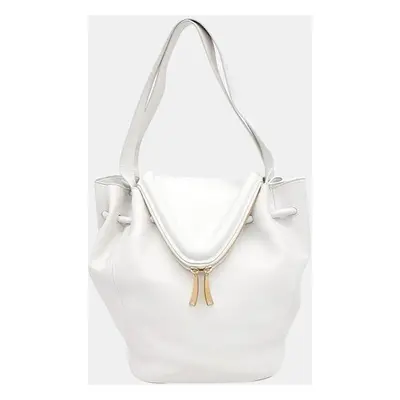 Bottega Veneta White Veneta Handbag