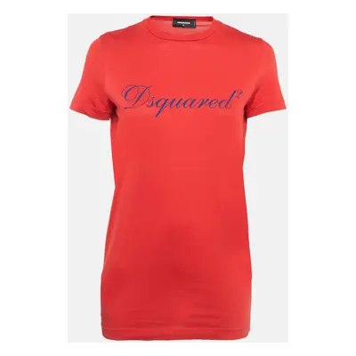 Dsquared2 Red logo Print Jersey Short Sleeve T-Shirt