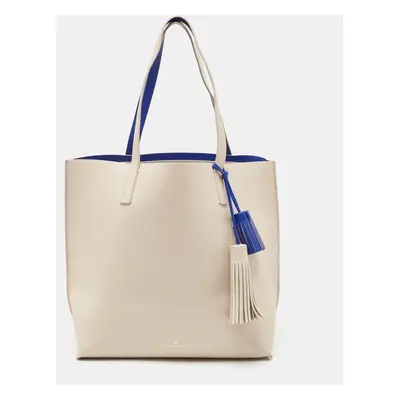 Kate Spade Off-white Leather Foster Court Tasha Tote