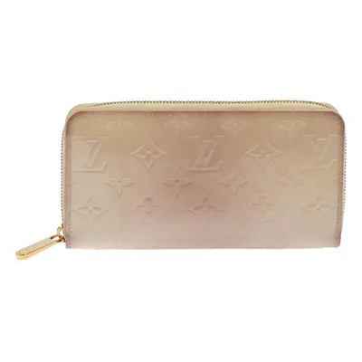 Louis Vuitton Cream White Monogram Vernis Zippy Wallet