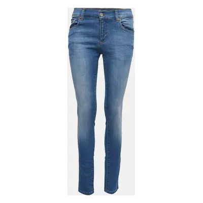 Versace Jeans Blue Washed Denim Skinny Jeans Waist 28"