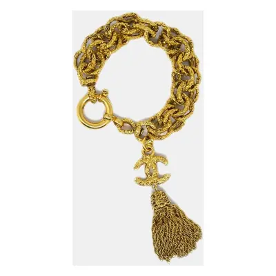 Chanel Gold Fringe Bracelet