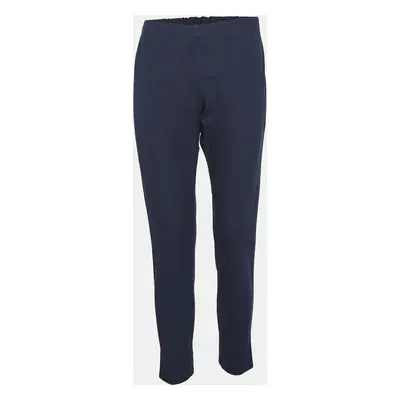 Joseph Navy Blue Stretch Gabardine Ankle Length Pants