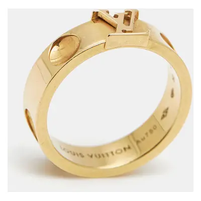 Louis Vuitton Empreinte 18k Yellow Gold Ring Size