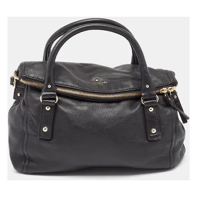 Kate Spade Black Leather Cobble Hill Leslie Satchel