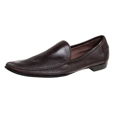 Bottega Veneta Brown Leather Pointed Toe Loafers Size