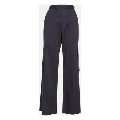 Amiri Navy Blue Cotton Blend Wide Leg Cargo Pants