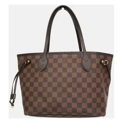 Louis Vuitton Brown Canvas PM Neverfull Tote Bag