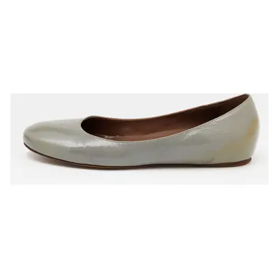 Marni Grey Patent Leather Ballet Flats Size 36.5