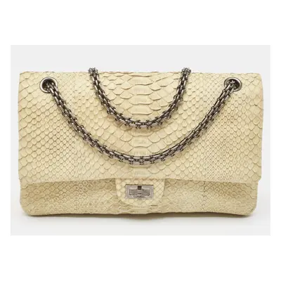 Chanel Cream Python Reissue 2.55 Flap Bag