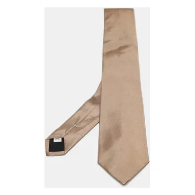 Valentino Light Brown Silk Tie