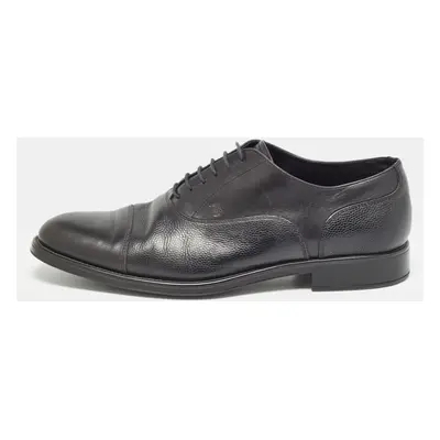 Tod's Black Leather Lace Up Oxfords Size