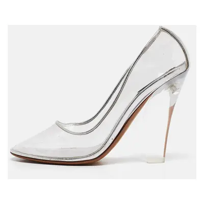 Marc Jacobs Transparent Leather and PVC Block Heel Pumps Size