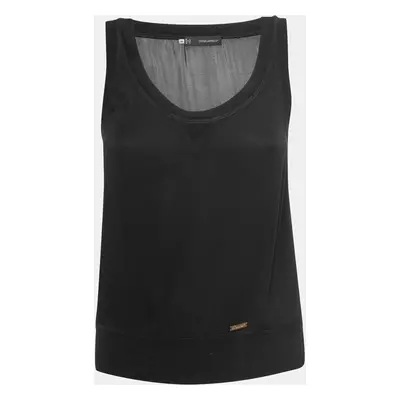 Dsquared2 Black Crepe Tank Top