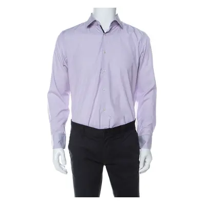 Boss by Hugo Boss Lilac Pinstriped Cotton Joey Shirt