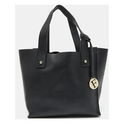 Furla Black Leather Small Musa Tote