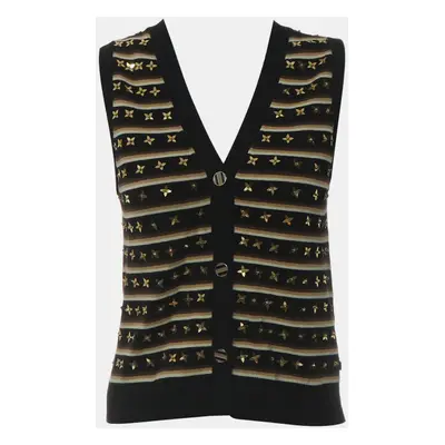 Louis Vuitton Knitted Stripe Quatrefoil Sequin Vest