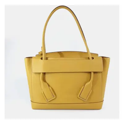 Bottega Veneta Yellow Leather Arco Medium Shoulder Bag