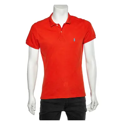 Ralph Lauren Orange Cotton Pique Skinny Polo T-shirt